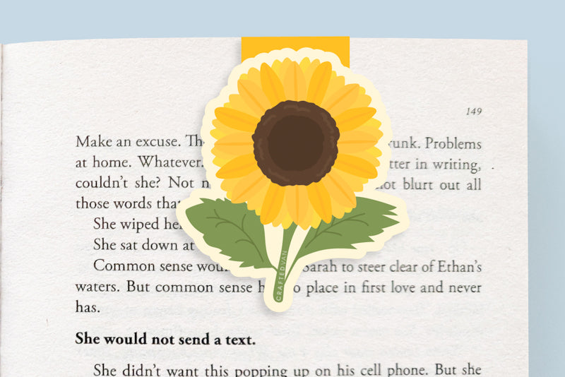 Sunflower Jumbo Magnetic Bookmark - CVJ1077SUNF