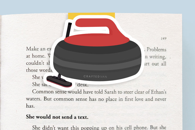 Curling Jumbo Magnetic Bookmark - CVJ1113CURL