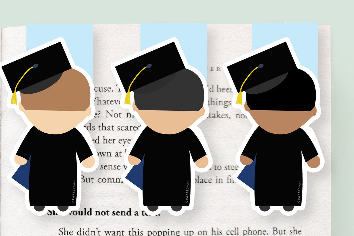 Grad Boy Jumbo Magnetic Bookmark - CVJ1278GRAB