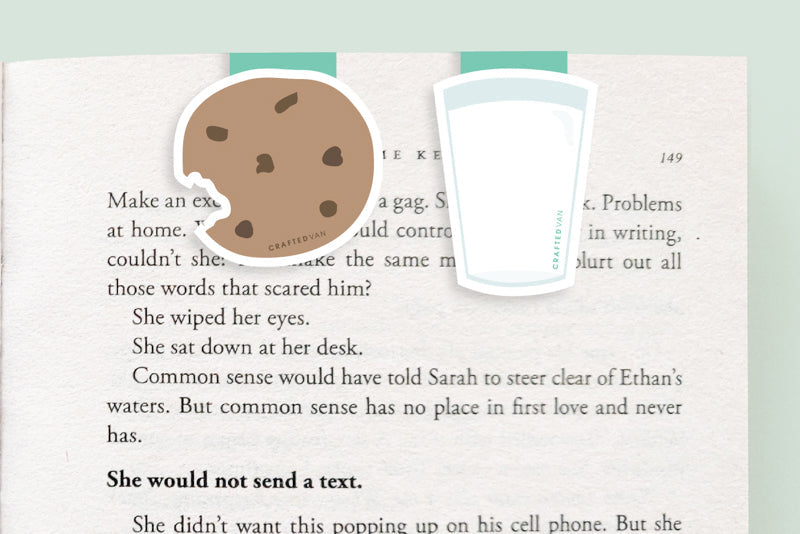 Cookies and Milk Mini Magnetic Bookmarks 2-pack - CVM1308COOK