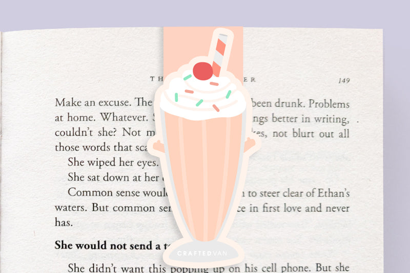 Milkshake Jumbo Magnetic Bookmark - CVJ1247MILK