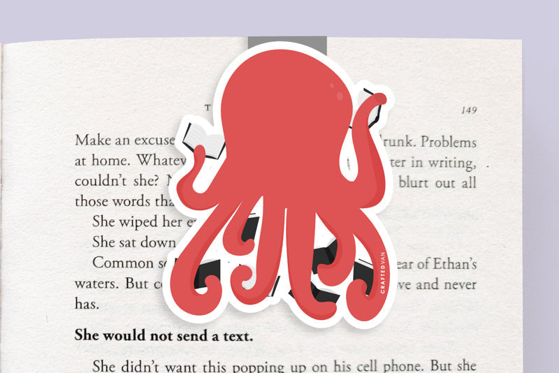 Octopus Jumbo Magnetic Bookmark - CVJ1018OCTO