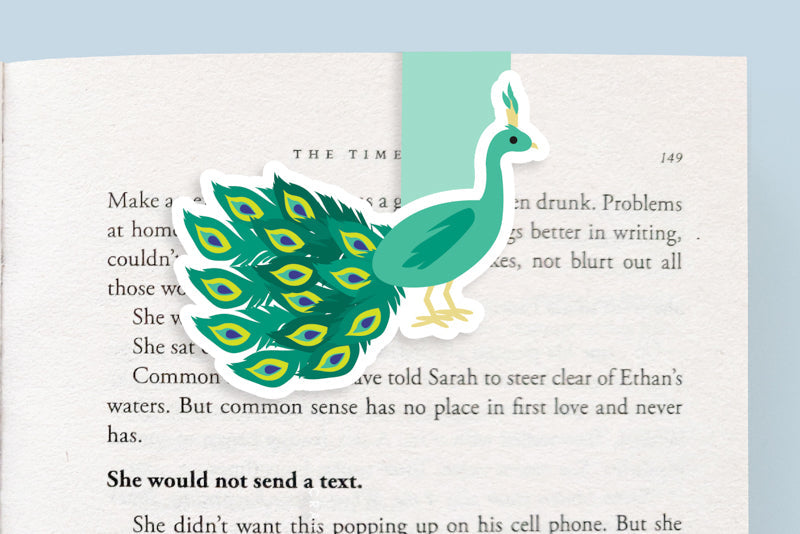 Peacock Jumbo Magnetic Bookmark - CVJ1223PEAC