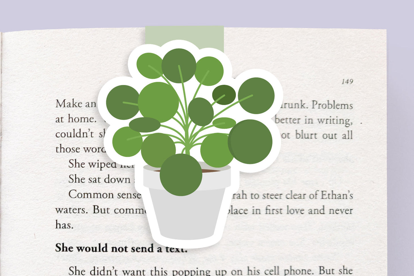 Pilea Jumbo Magnetic Bookmark - CVJ1149PILE