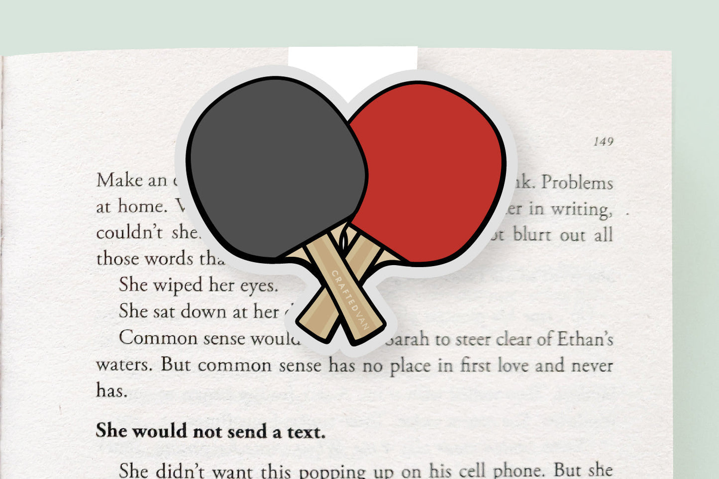 Ping Pong Jumbo Magnetic Bookmark - CVJ1412PING