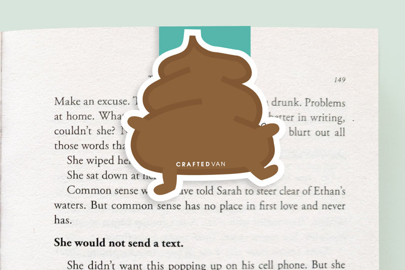 Poop Jumbo Magnetic Bookmark - CVJ1294POOP