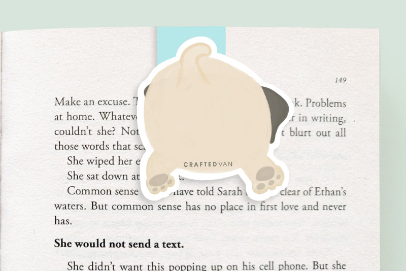 Pug Dog Jumbo Magnetic Bookmark - CVJ1159PUGD
