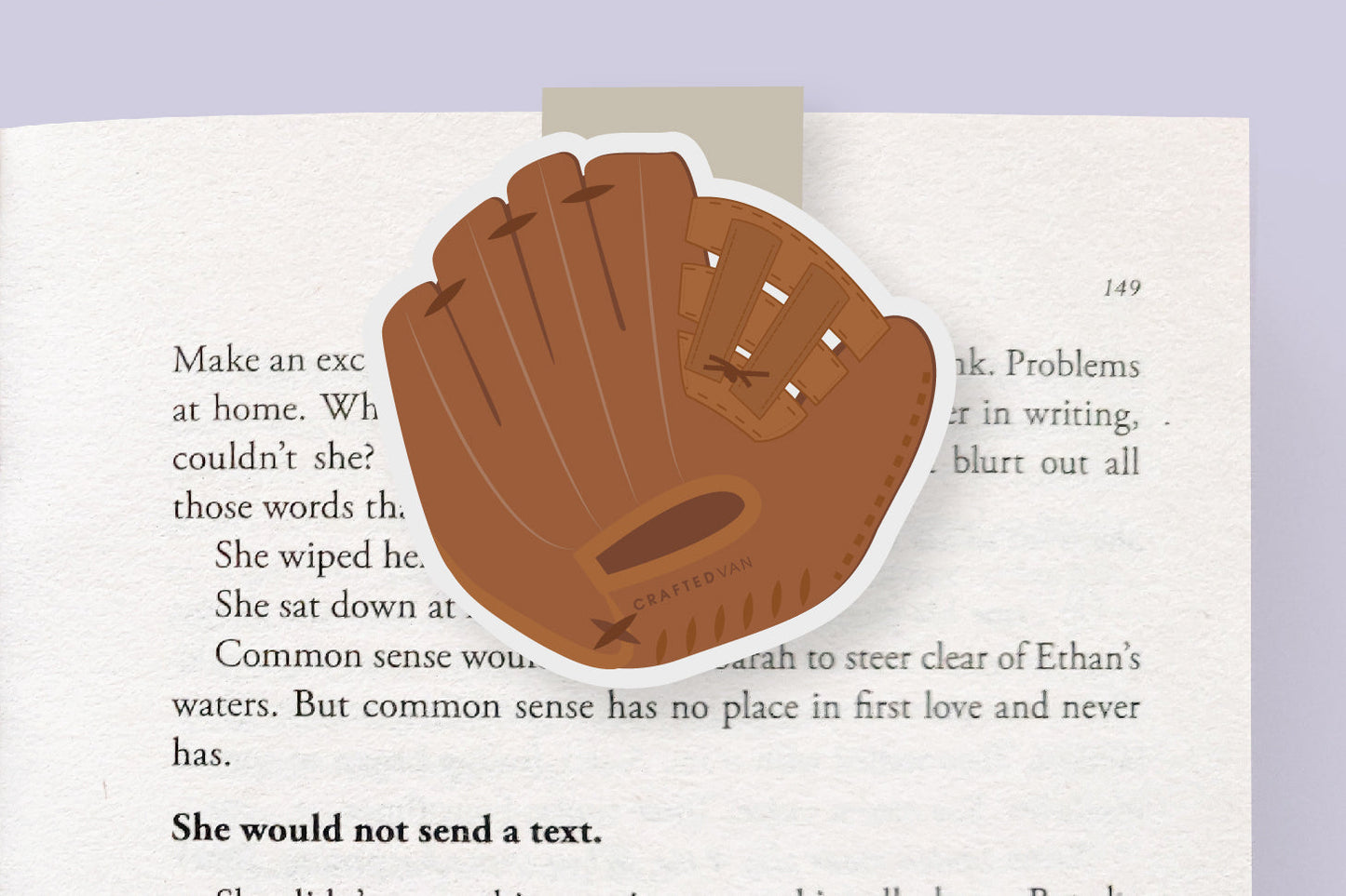 Softball Jumbo Magnetic Bookmark - CVJ1414SOFT