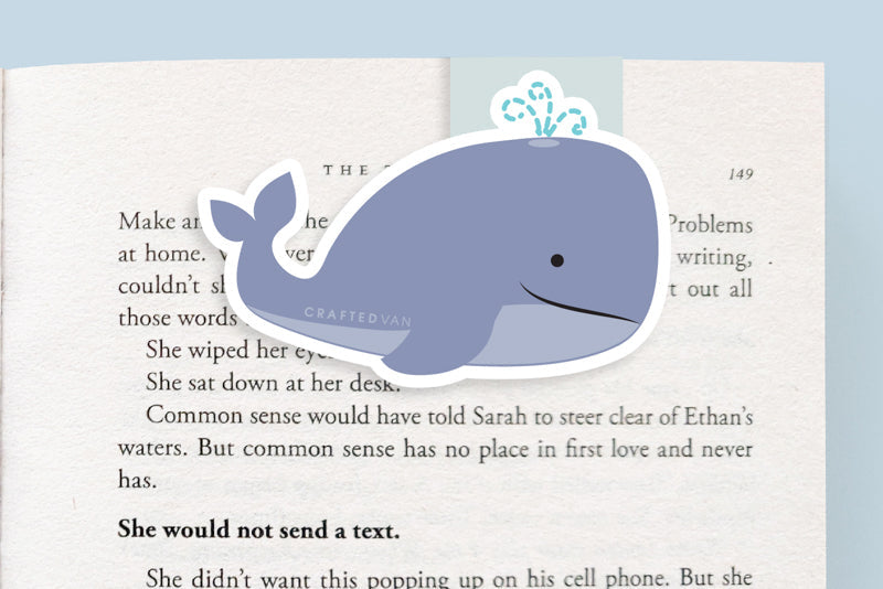 Whale Jumbo Magnetic Bookmark - CVJ1131WHAL
