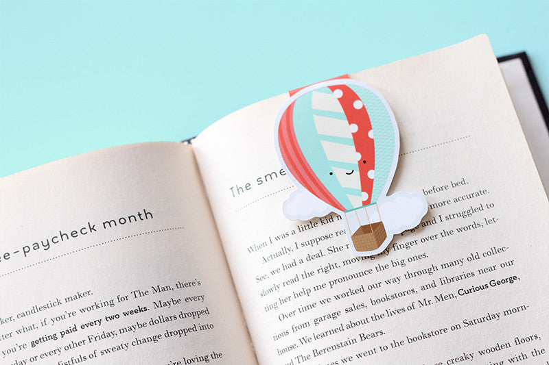 Hot Air Balloon Jumbo Magnetic Bookmark - CVJ1376HOTA