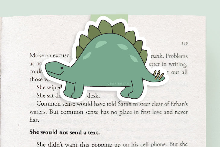 Stegosaurus Dino Jumbo Magnetic Bookmark - CVJ1203STEG