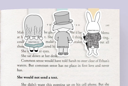 Alice In Wonderland Mini Magnetic Bookmarks 3-pack - CVM1311ALIC