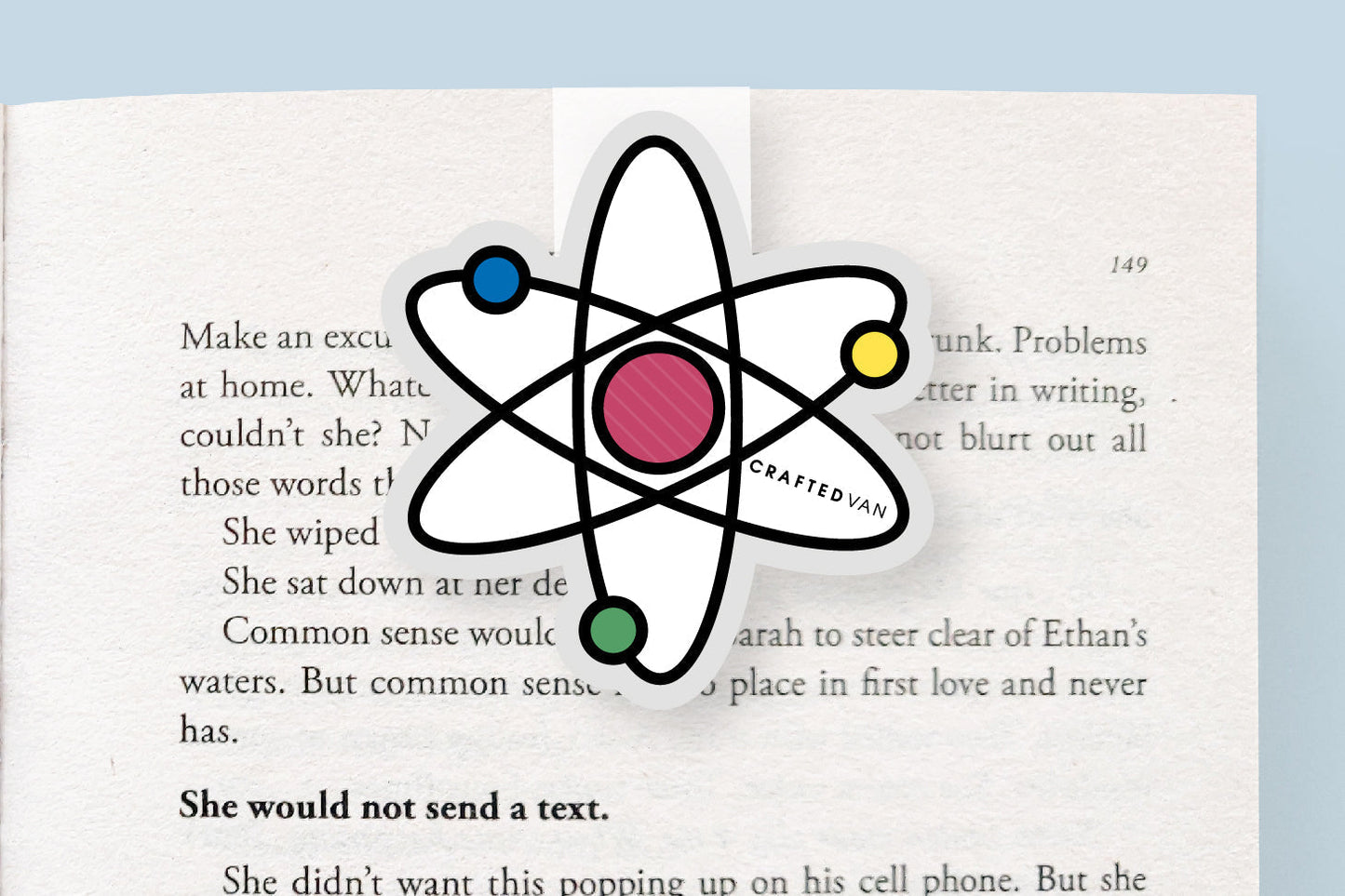 Atom Jumbo Magnetic Bookmark - CVJ1417ATOM