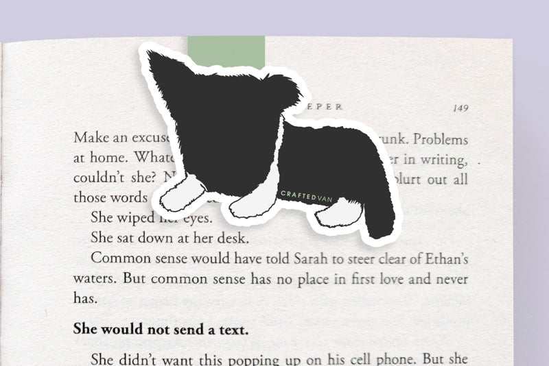 Border Collie Dog Jumbo Magnetic Bookmark - CVJ1178BORD