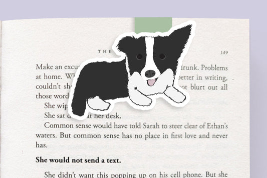 Border Collie Dog Jumbo Magnetic Bookmark - CVJ1178BORD