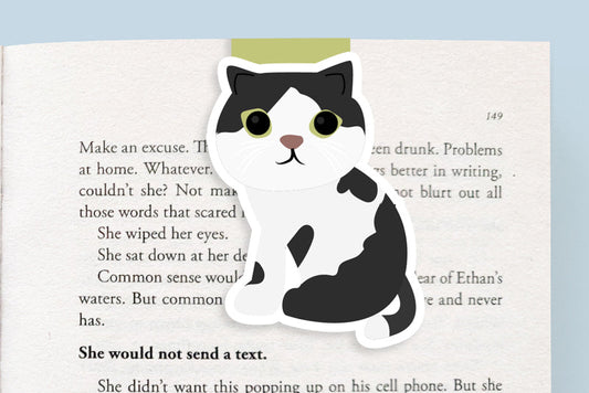 Tuxedo Cat Jumbo Magnetic Bookmark - CVJ1180TUXE