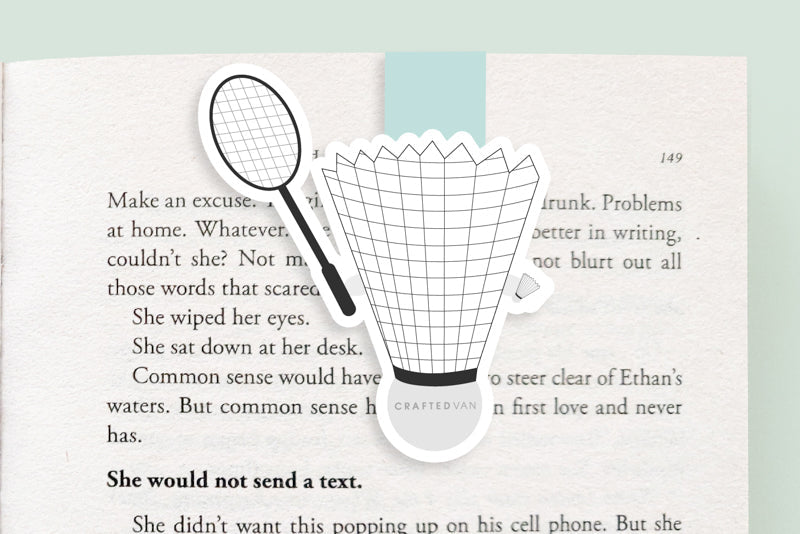 Badminton Jumbo Magnetic Bookmark - CVJ1112BADM
