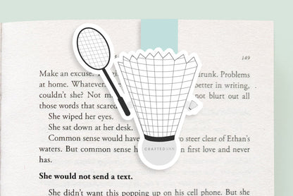 Badminton Jumbo Magnetic Bookmark - CVJ1112BADM