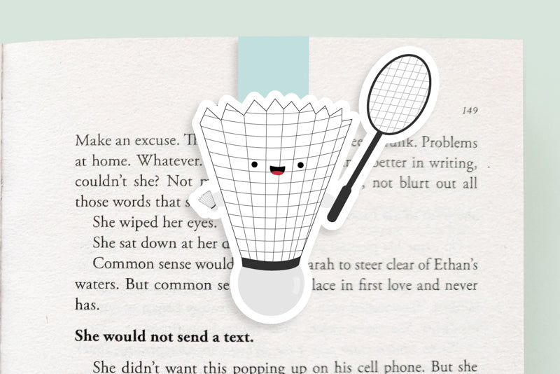 Badminton Jumbo Magnetic Bookmark - CVJ1112BADM