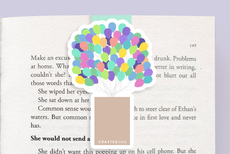Balloons and Bookshelf Jumbo Magnetic Bookmark - CVJ1289BALL