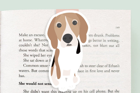 Beagle Dog Jumbo Magnetic Bookmark - CVJ1167BEAG