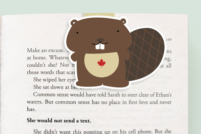 Beaver Jumbo Magnetic Bookmark - CVJ1019BEAV
