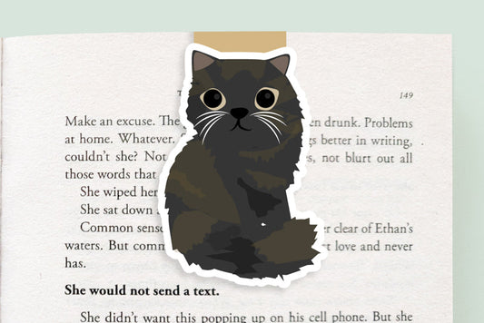 Tortoiseshell Cat Bushy Tail Jumbo Magnetic Bookmark - CVJ1182TAIL