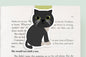 Black Chubby Cat Jumbo Magnetic Bookmark - CVJ1181CHUB
