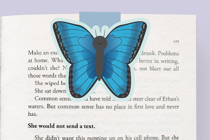 Blue Morpho Butterfly Jumbo Magnetic Bookmark - CVJ1441BLUE