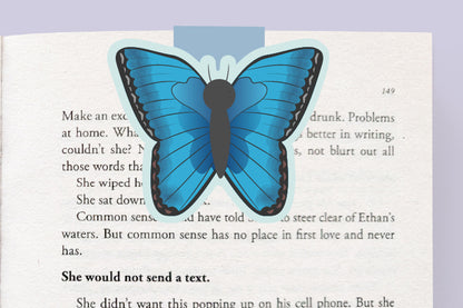 Blue Morpho Butterfly Jumbo Magnetic Bookmark - CVJ1441BLUE