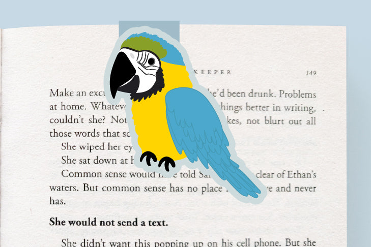 Blue & Gold Macaw Jumbo Magnetic Bookmark - CVJ1443BLMA