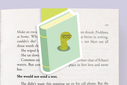 Bookworm Jumbo Magnetic Bookmark - CVJ1279GREE
