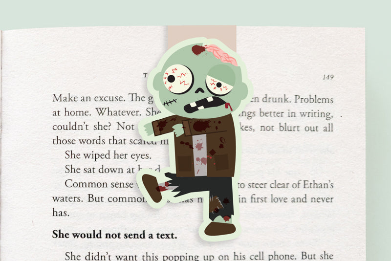 Zombie Boy Jumbo Magnetic Bookmark - CVJ1229ZOMB