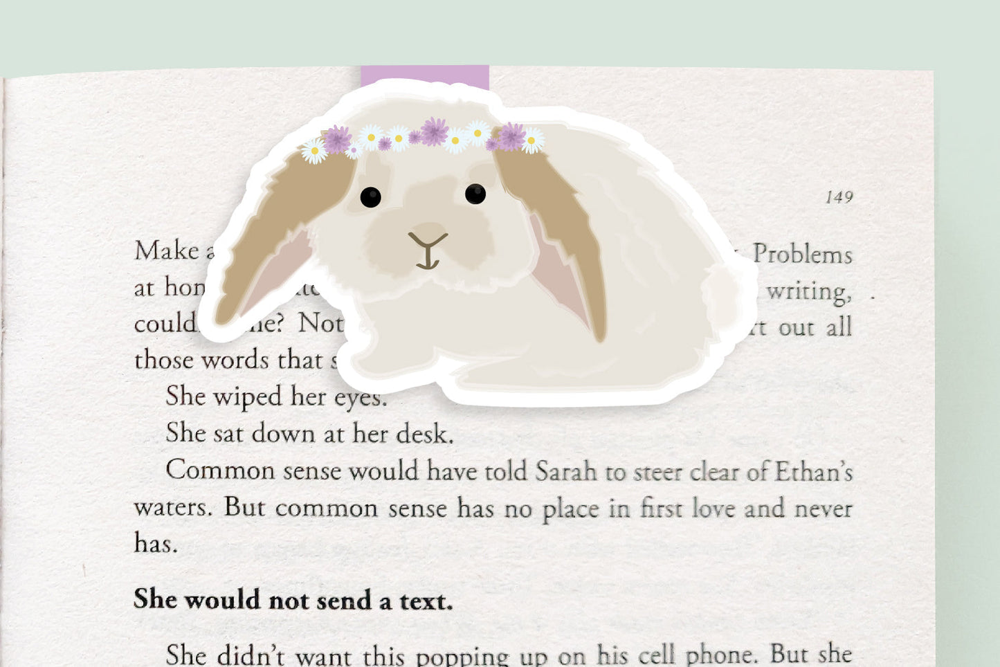 Bunny Jumbo Magnetic Bookmark - CVJ1211BUNN