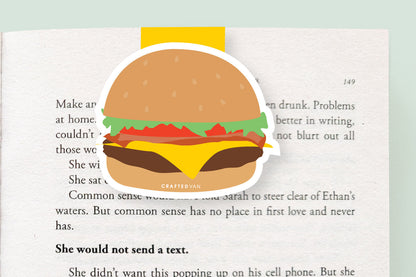 Burger Jumbo Magnetic Bookmark - CVJ1419BURG