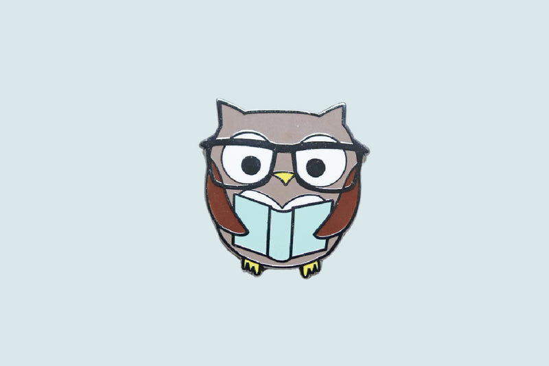 Owl Reading Pin - CVP1065OWLR