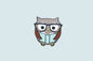 Owl Reading Pin - CVP1065OWLR