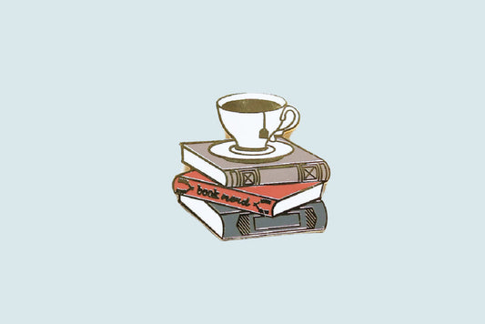 Tea on Books Pin - CVP1332TEAB