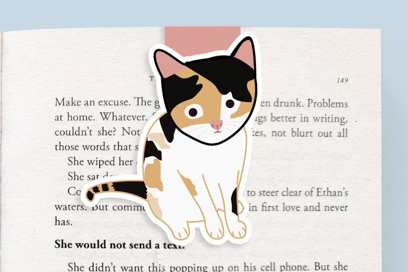Calico Cat Jumbo Magnetic Bookmark - CVJ1183CALI