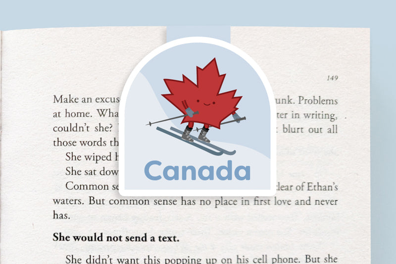 Canada Bookmark - Skier - CVJ1435CASK