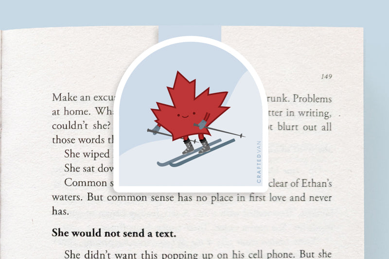 Canada Bookmark - Skier - CVJ1435CASK