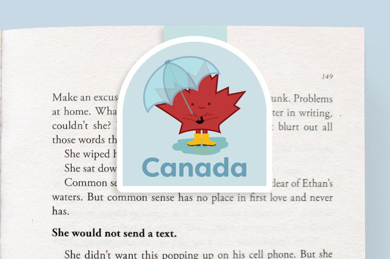 Canada Bookmark - Umbrella - CVJ1438CAUM
