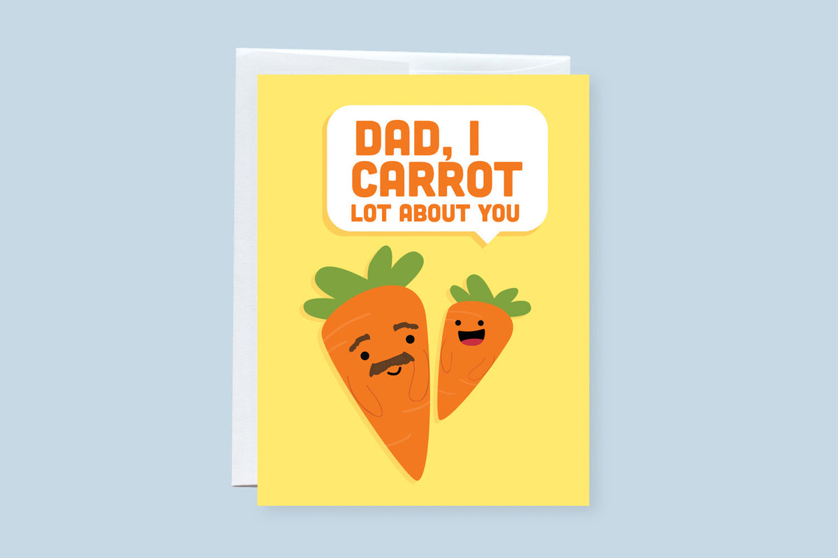 Dad, I Carrot Lot About You Greeting Card - CVC1340CARR