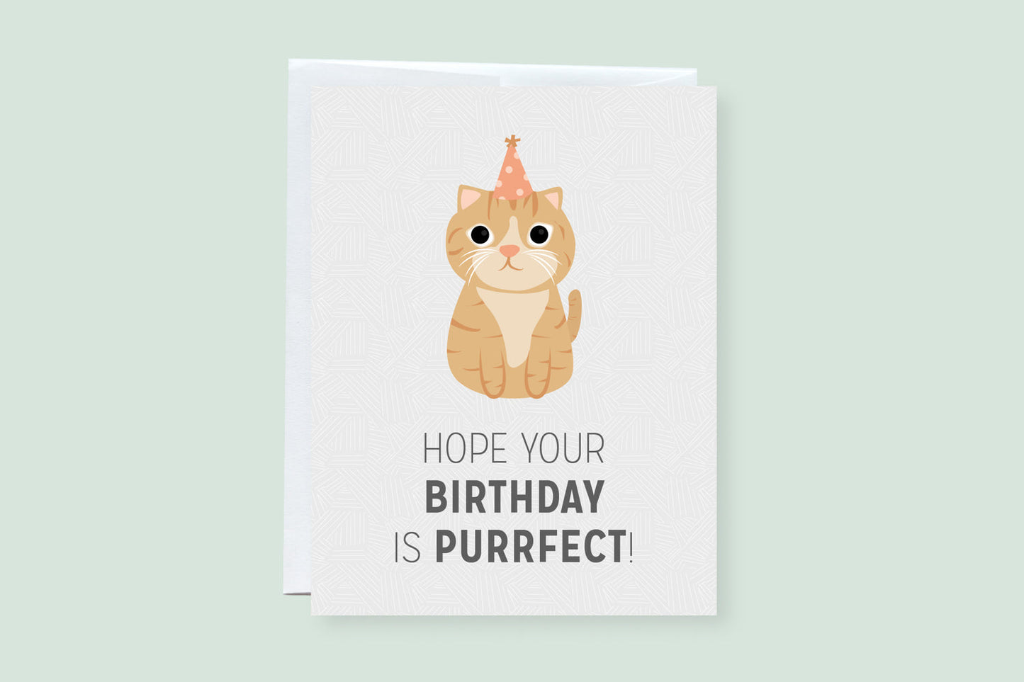 Hope Your Birthday is Purr-fect Greeting Card - CVC1036CATB