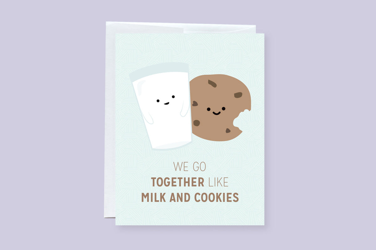 We Go Together Like Milk and Cookies Greeting Card - CVC1342MILK