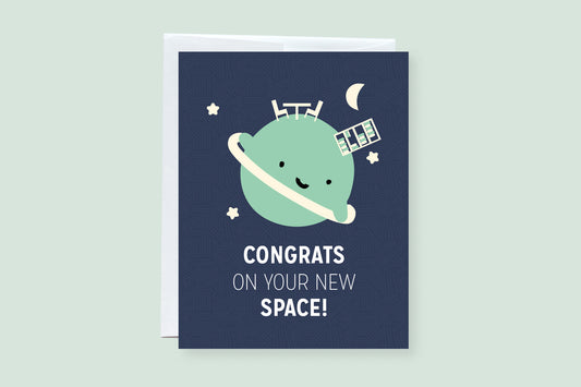 Congrats On Your New Space Greeting Card - CVC1055SPAC