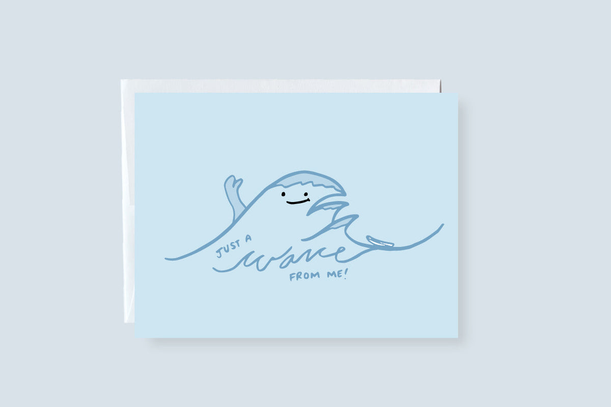 Just A Wave From Me Greeting Card - CVC1056WAVE