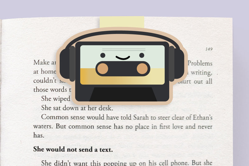 Cassette Tape Jumbo Magnetic Bookmark - CVJ1120CASS