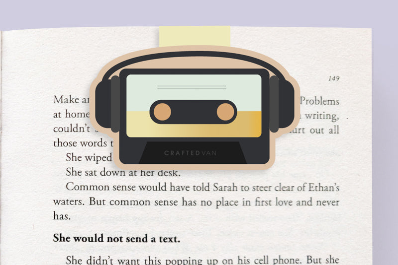 Cassette Tape Jumbo Magnetic Bookmark - CVJ1120CASS