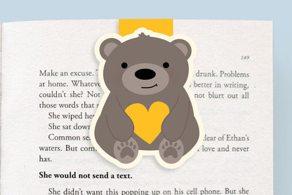 Heart Bear Jumbo Magnetic Bookmark - CVJ1103HBEA